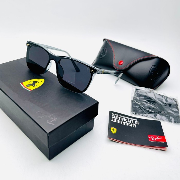 new kacamata sangglass hitam RAYBAN006 edition FERRARI 7720 polarized + UV400 antiradiasi / kacamata