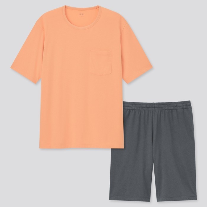 UNIQLO - AIRism Katun Set Lengan Pdk 438335 Baju Tidur Pria