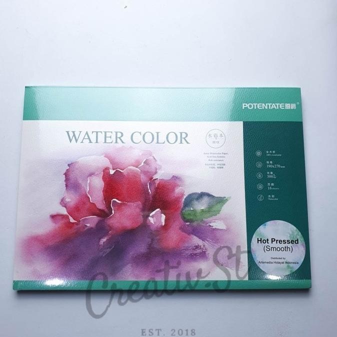 

TERBARU - Potentate Watercolor Pad Smooth HOT PRESSED 27 x 19.5 cm