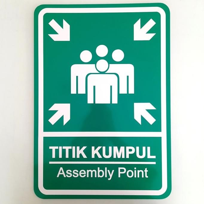 

Rambu Plang K3 Titik Kumpul 45cm x 60cm Plat Alumunium