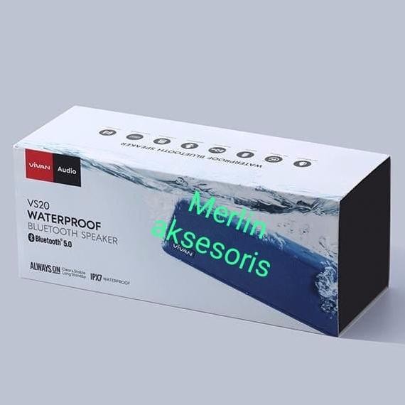 ] VIVAN VS20 Bluetooth Speaker Ultra Bass Waterproof IPX7 20W