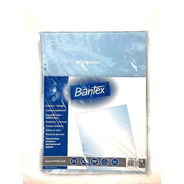 

TERBARU - Pocket Binder A3 Potrait Bantex 2036 Antiglare 0.12mm 25pcs