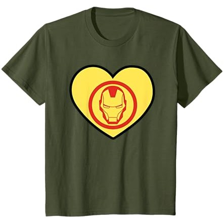 Kaos Marvel Iron Man Avengers Hati Cinta Romantis Hari Valentine |d5k5AHud|