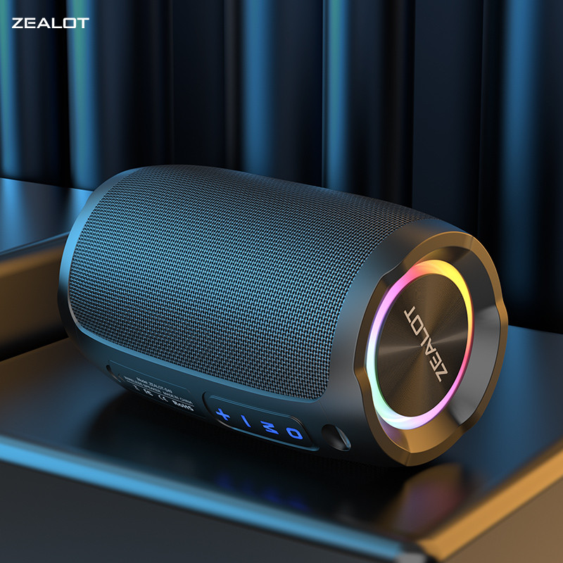 

SPEAKER TERLARIS ZEALOT Speaker Portable Bluetooth 5.2 HIFI RGB Waterproof IP67 3600mAh - S49