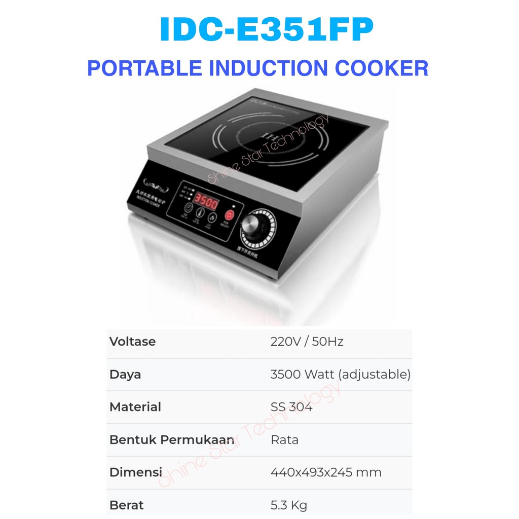 FOMAC Portable ELECTRIC Induction Cooker Fomac IDC-E351FP FOMAC