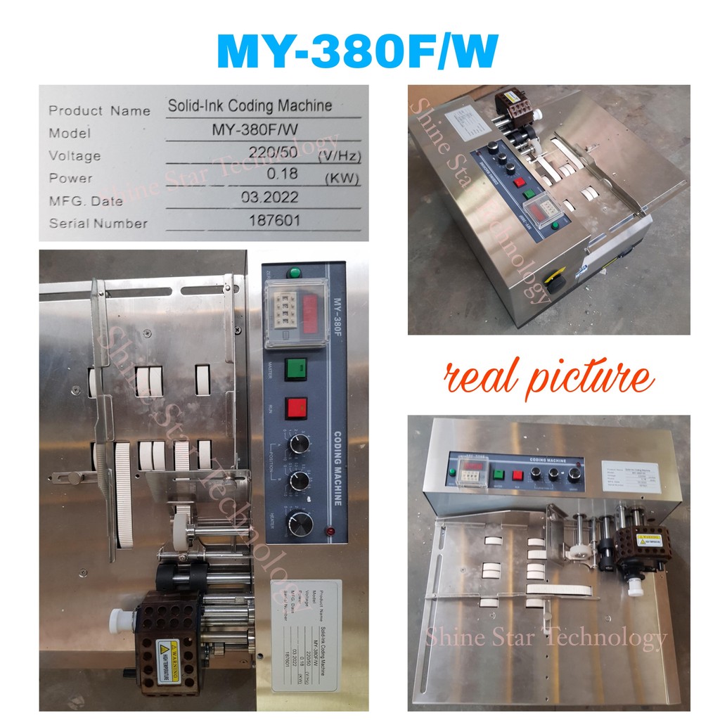 WIRAPAX Automatic Coding Machine MESIN KODING EXP DATE PACKAGING MY-380F/W WIRAPAX