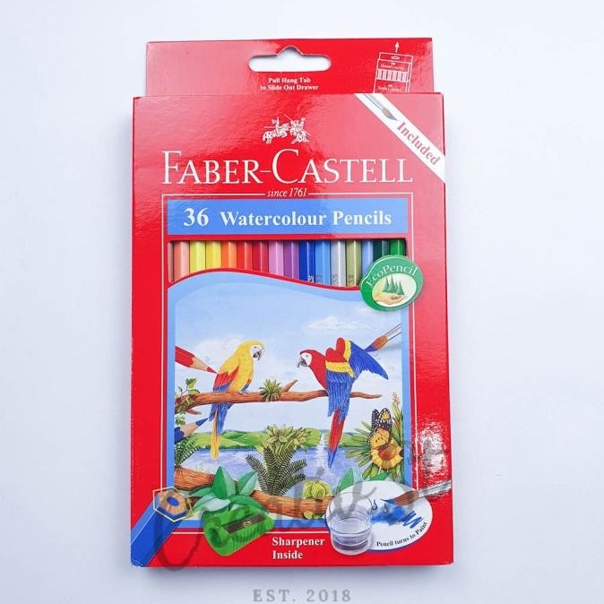 

BEBAS ONGKIR - Pensil 36 Warna Aquarel Water Colour Faber Castell