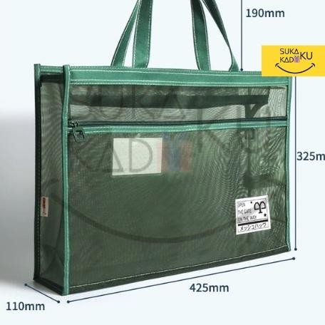 

MURAH!!! TAS ZIPPER BAG MESH BAG DOCUMENT MAP ORGANIZER DOKUMEN MAP