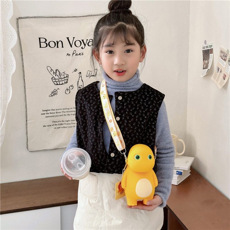 Milk Dragon Super Cute Mini Cute Silicone Kid's Messenger Bag