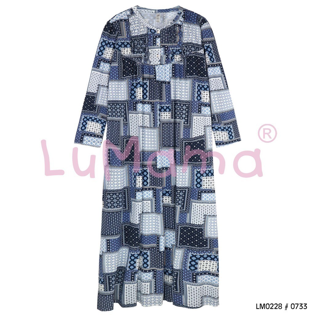 LuMama Daster Gamis Wanita Lengan Panjang / LM0228 0733