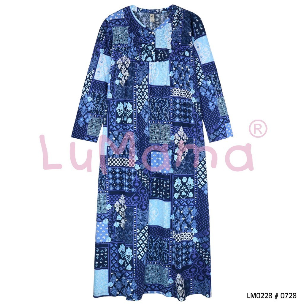LuMama Daster Gamis Wanita Lengan Panjang / LM0228 0728