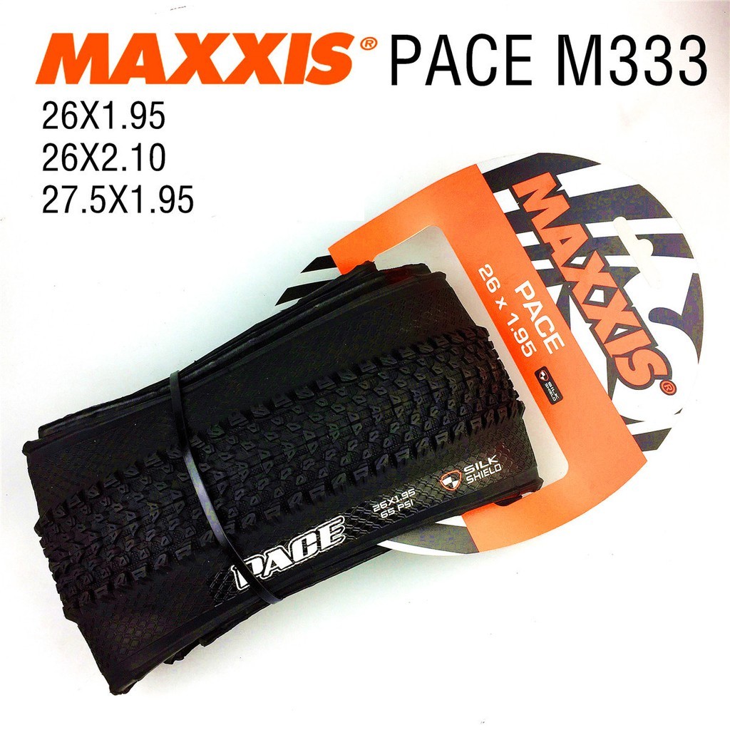 Maxxis Tire Pace Kevlar, versi lipat, ban sepeda anti bocor MTB Sepeda Gunung M333 26 * 1.95 / 26 * 