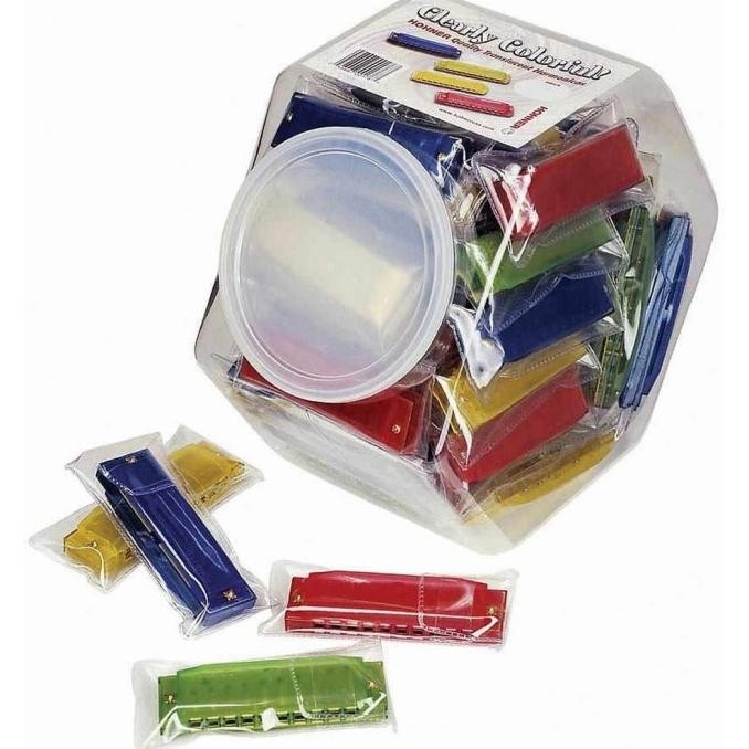 

Harmonika Hohner Clearly Colorful Harmonica 10 Lubang Nada C DS99