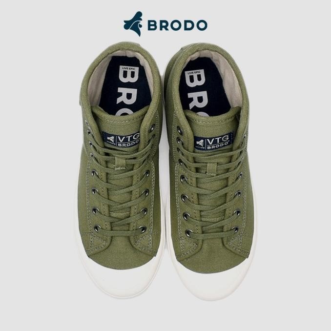 Sneakers Pria BRODO Vantage V2 Hi Olive OW
