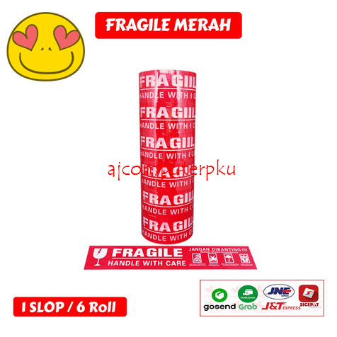 

Lakban OPP Tape / Lakban Fragile Merah Tape 80 Yard (1 dus) Pekanbaru