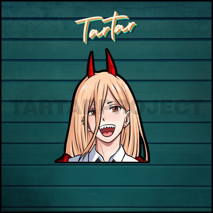

BEST DEAL STICKER STIKER VINYL - ANIME PEEKER POWER CHAINSAW MAN !!!!