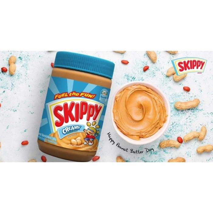 

Skippy Creamy Peanut Butter / Selai Kacang 500gr