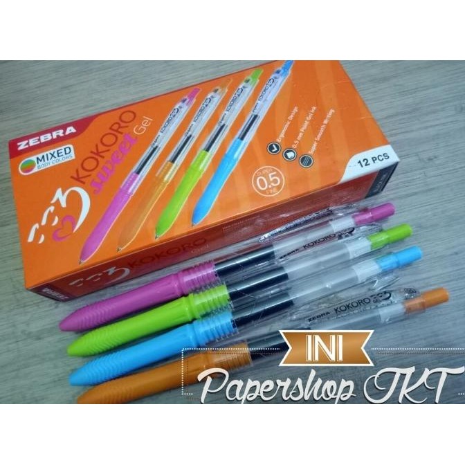 

Pulpen Gel Zebra Kokoro Sweet 0.5 Grosir Perlusin! New