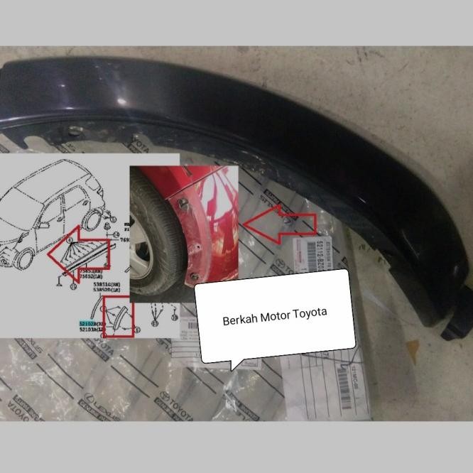 Over Fender Depan Bagian Depan Rush Terios 2006 2007 2008 2009 2010
