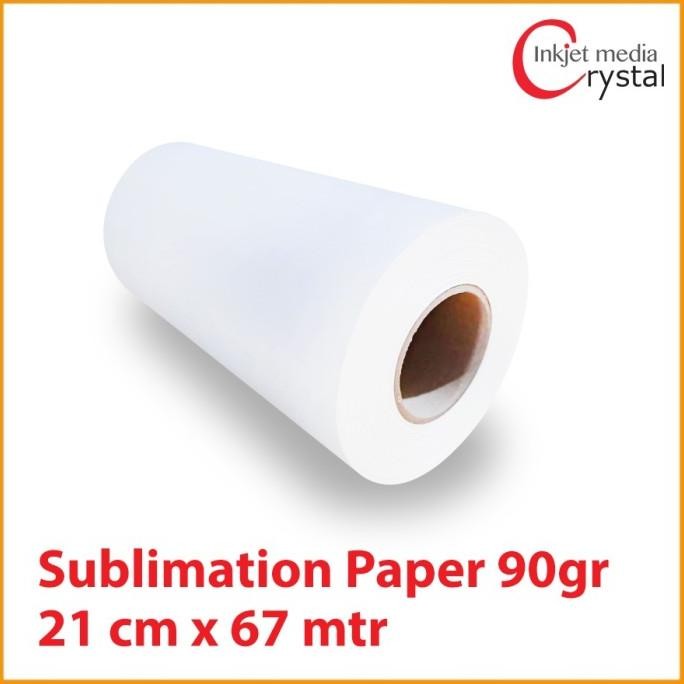 

Terlaris Kertas Sublim Sublime Sublimation Paper 90gr 21cm x 67mtr Roll SALE