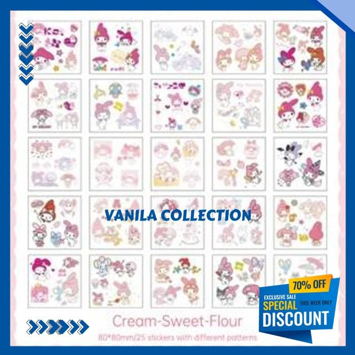 

25 PCS TRANSPARAN STICKY NOTE PREMIUM SANRIO STICKER WATERPROOF STICKER LUCU STIKER BUKU PEGANGAN STIKER DEKORASI BUKU HARIANGS BEST SELLER