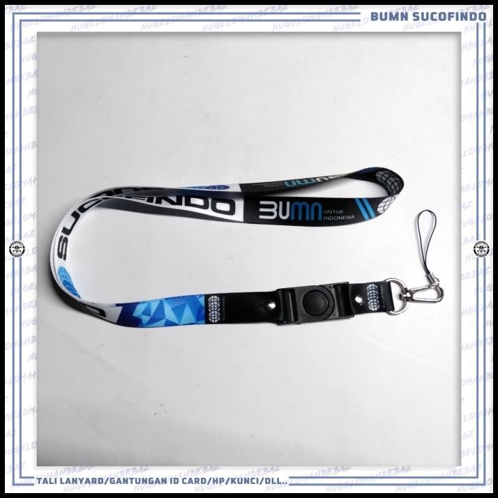 

TERBARU TALI LANYARD GANTUNGAN ID CARD/HP/KUNCI/DLL.. BUMN SUCOFINDO !!!!