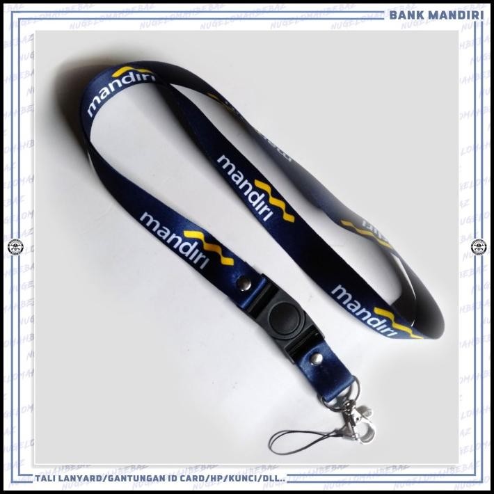 

GRATIS ONGKIR TALI LANYARD GANTUNGAN ID CARD/HP/KUNCI/DLL.. BANK MANDIRI !!!