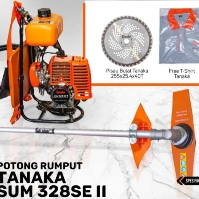 mesin potong rumput tanaka 328 se 2