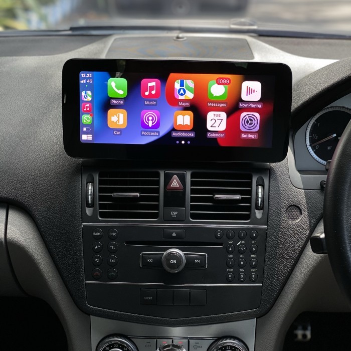 BEBAS ONGKIR - ANDROID HEAD UNIT W204 HIGH SPECS RAM 8 APPLE CARPLAY ANDROID AUTO