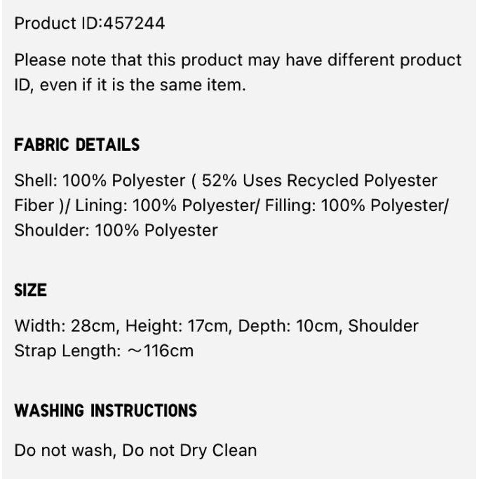 Tas Bahu Mini Round - Slingbag Uniqlo