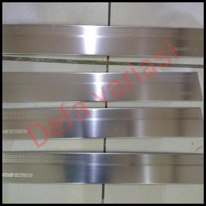 BEST DEAL SILLPLATE SAMPING ALL NEW ERTIGA 2018 STAINLESS LOGO SUZUKI SPORT 