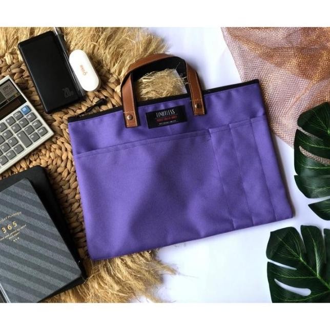 

SALE LIMITLESS - LOTTA ZIPPER DOCUMENT BAG / MAP DOKUMEN KERTAS FOLIO