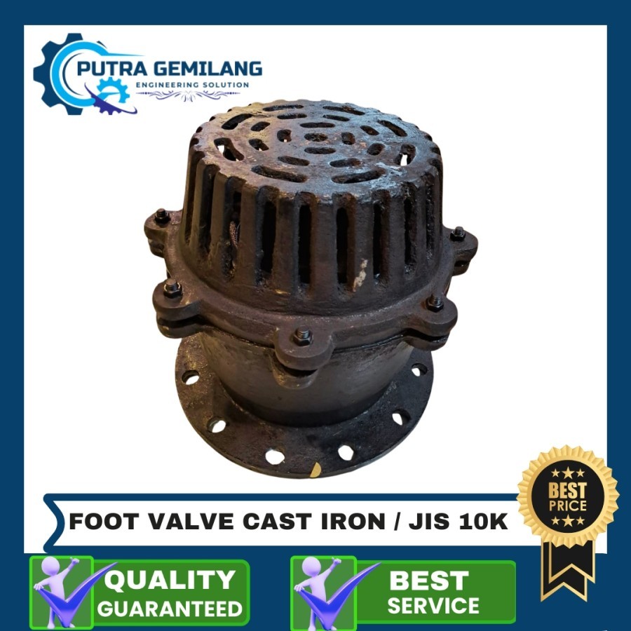 FOOT VALVE CAST IRON FLANGE 12" inch / ORIGINAL