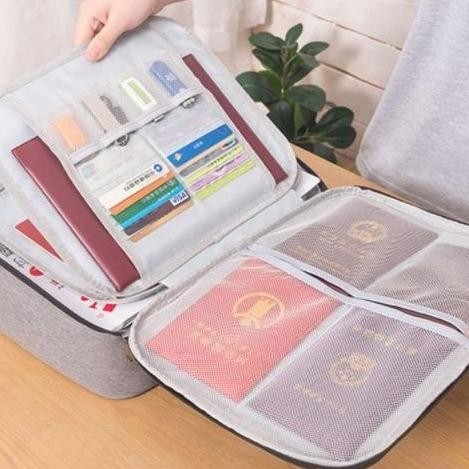 

NEW!!! TAS DOKUMEN TEMPAT PENYIMPANAN FILE - PASPORT TRAVEL BAG STORAGE BOX