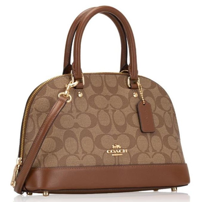 MINI SIERRA SATCHEL IN SIGNATURE CANVAS F27583