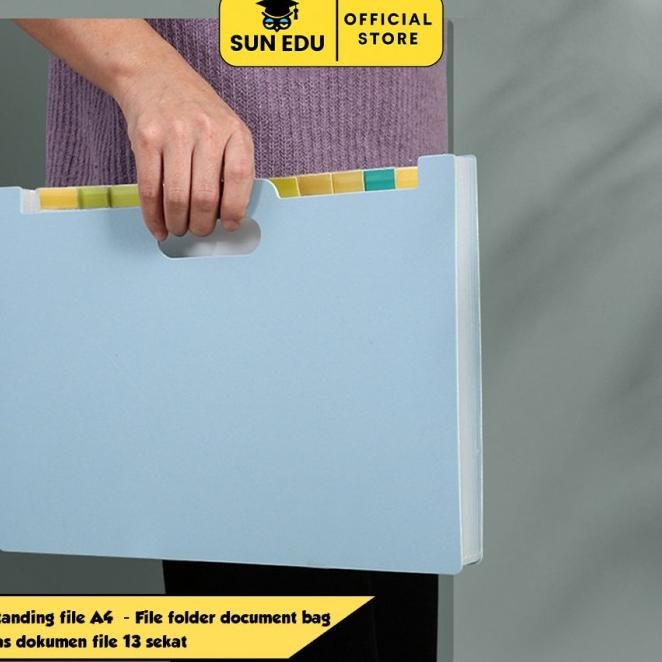 

READY STOK STANDING FILE A4/ FILE FOLDER DOCUMENT BAG/ TAS DOKUMEN