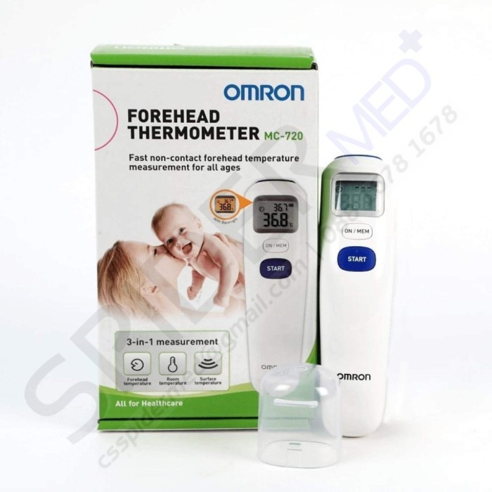 Forehead Thermometer Omron MC-720 / Termometer Dahi Omron MC 720