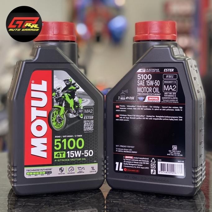Oli Motul 5100 4T 15W50 1L Ktm Duke Rc 250 390 Crf Klx 150 250 Wr 155 Promo