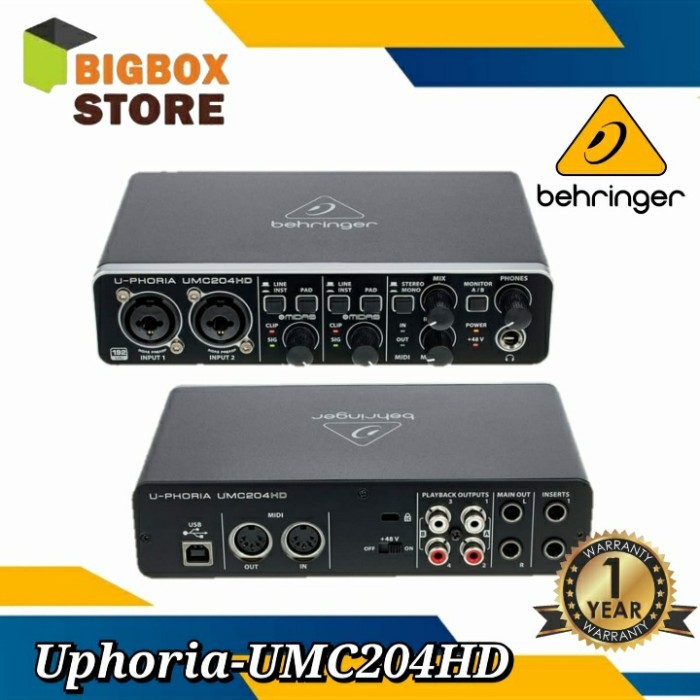 Diskon Behringer Umc204Hd / Umc 204Hd / Umc-204Hd
