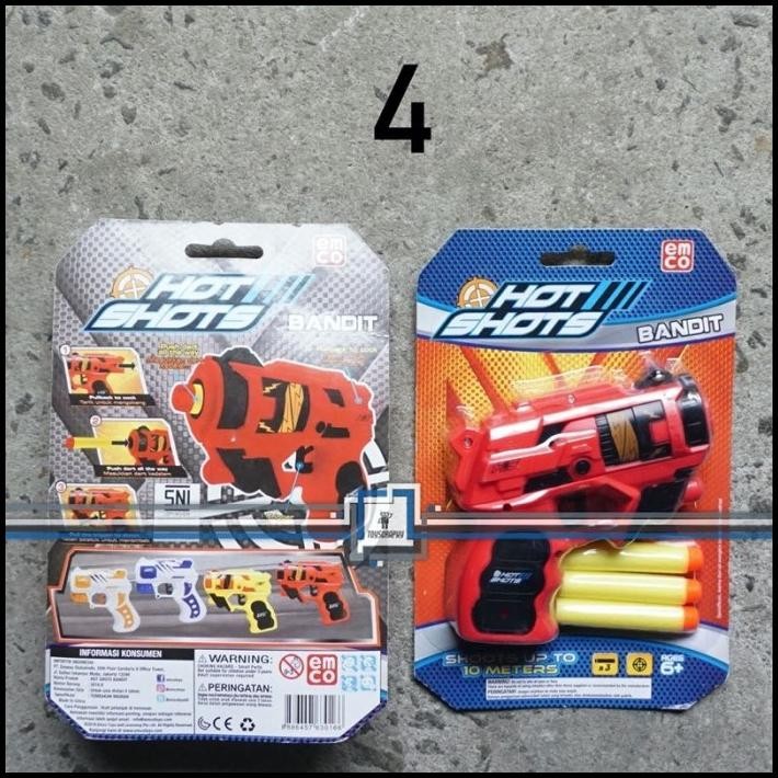 GRATIS ONGKIR EMCO HOT SHOTS BANDIT NOT NERF POCKET NANOFIRE MICROSHOTS JOLT BOLT 