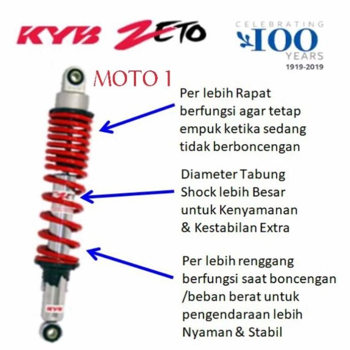 SHOCKBREAKER KYB-ZETO/ZT1070/S-SERIES/280/EMPUK (jupiter, vega, zr)