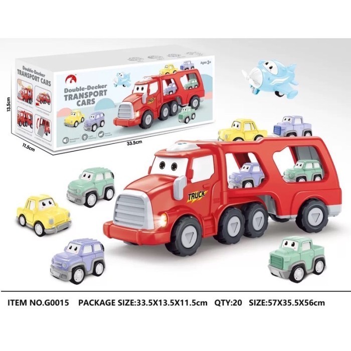 Julie - Mainan Mobil Truk Besar Transport Cars / Mainan Mobil Kontainer Set
