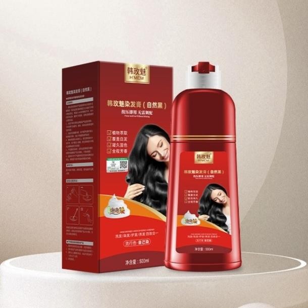 Zhi Ran Mei Shampoo Cat Pewarna Ghitam Rambut Uban Zhiranmei
