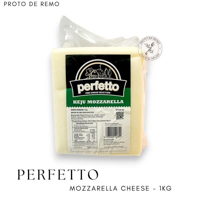 

PROMO Keju Mozarella Block 1kg (Perfetto) Halal