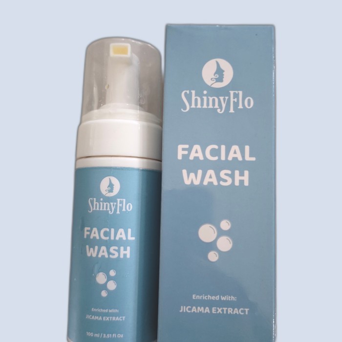 Shiny Flo facial wash 100ml/wajah sehat/skincare/cleanser/foam