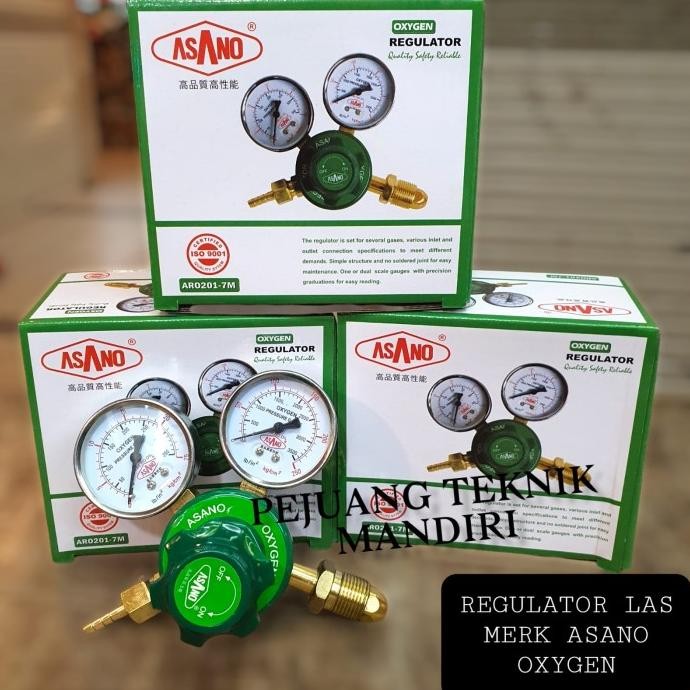 REGULATOR LAS OXYGEN ASANO AR0201-7M / REGULATOR GAS OKSIGEN ASANO ORIGINAL DAN TERPERCAYA