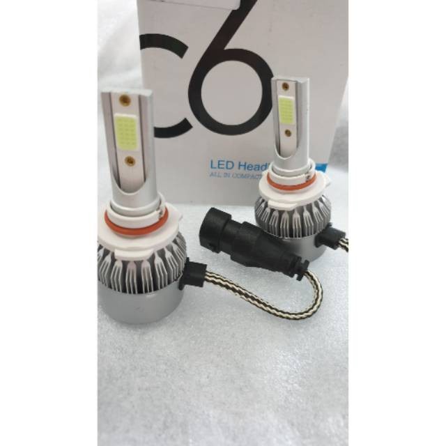 Lampu Led Headlamp Foglamp C6 Ice Blue H1 H3 H4 H7 H8 H9 H11 H13 Hb4 HB1 HB3 Hb5 9006 9005 9005 1Set