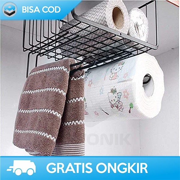 KERANJANG GANTUNG BESI RAK ORGANIZER KERANJANG PENYIMPANAN MINIMALIS