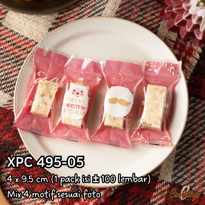 

TERMURAH - Plastik Cookies Natal XPC 495-05 Kue Kering Permen Snack Christmas