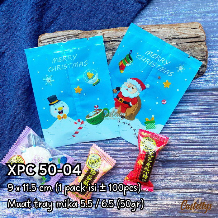 

BEBAS ONGKIR - Plastik Cookies Natal XPC 50-04 Nastar Kue Kering Pia Mochi Christmas